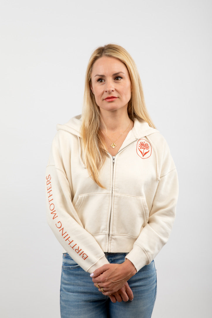 The Birthing Mothers Crop Zip